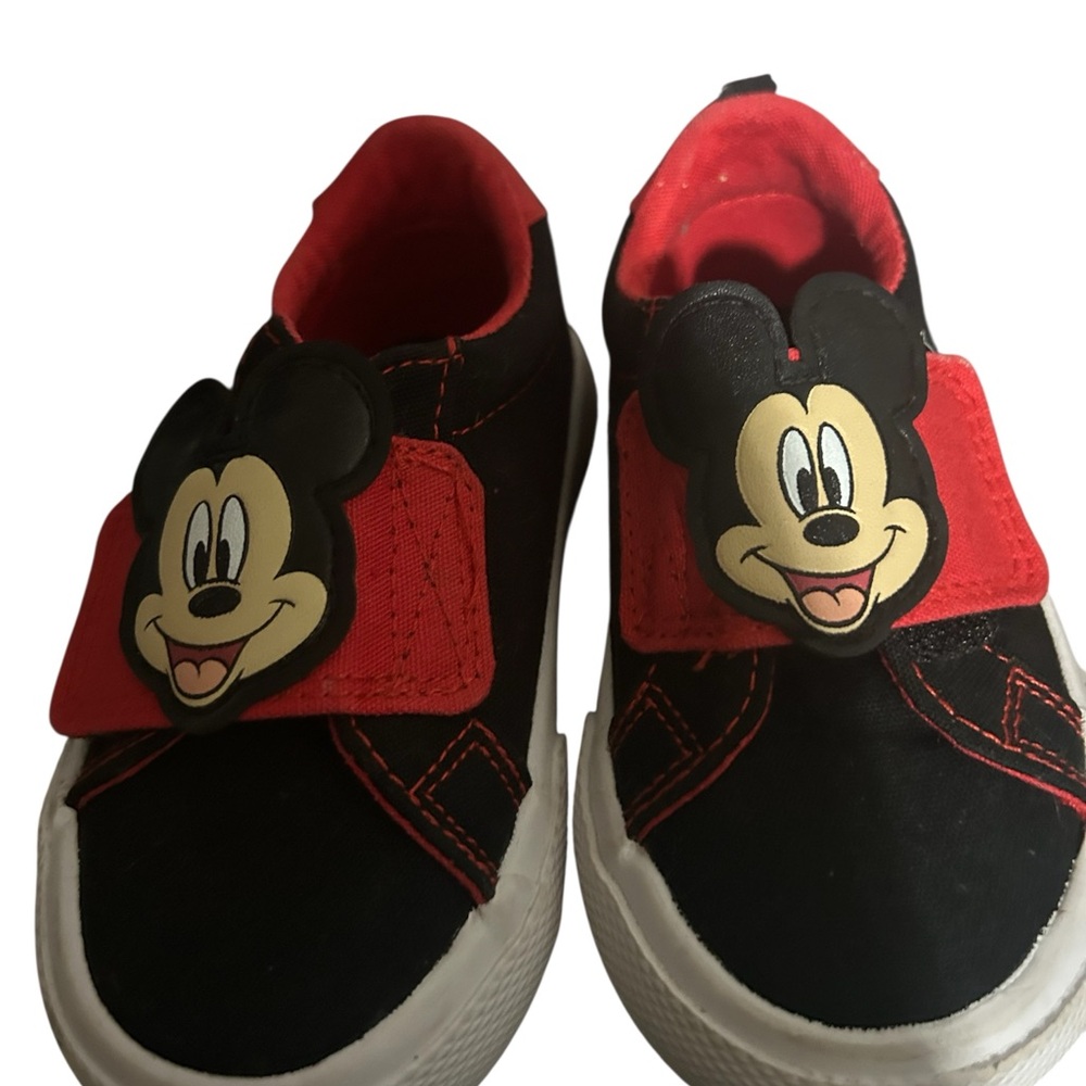Disney Black and Red Mickey Mouse Sneakers